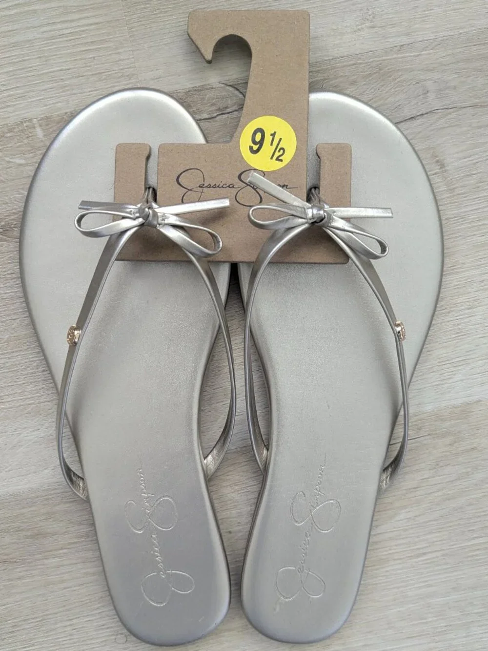 Gold Thong Sandals